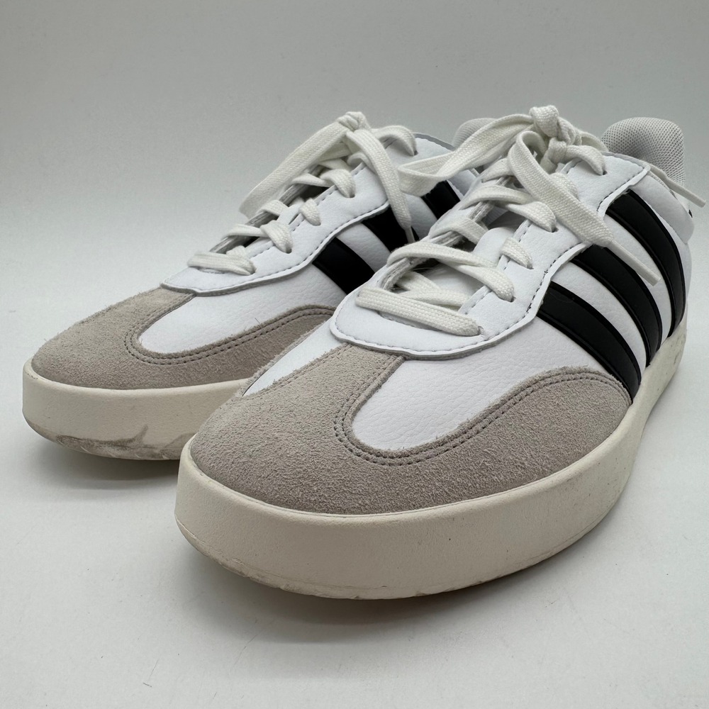 Adidas Barreda Womens Sneakers White Black Grey Suede Low Top IH1229 Size 11